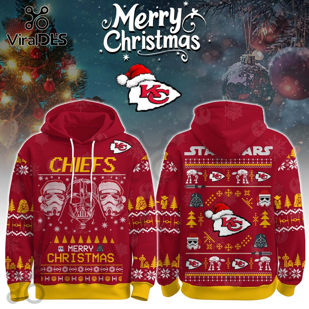 Kansas City Chiefs Merry Christmas The Force Edition Hoodie 2025