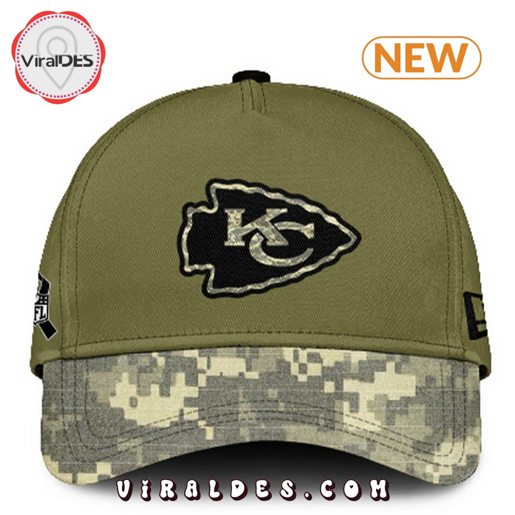 Kansas City Chiefs Salute to Service Camo Hoodie, Jogger, Cap