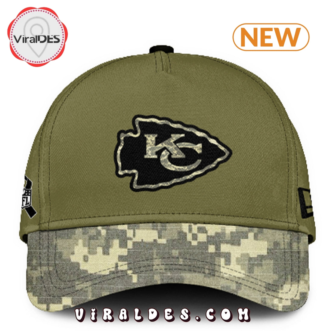 Kansas City Chiefs Salute to Service Camo Hoodie, Jogger, Cap