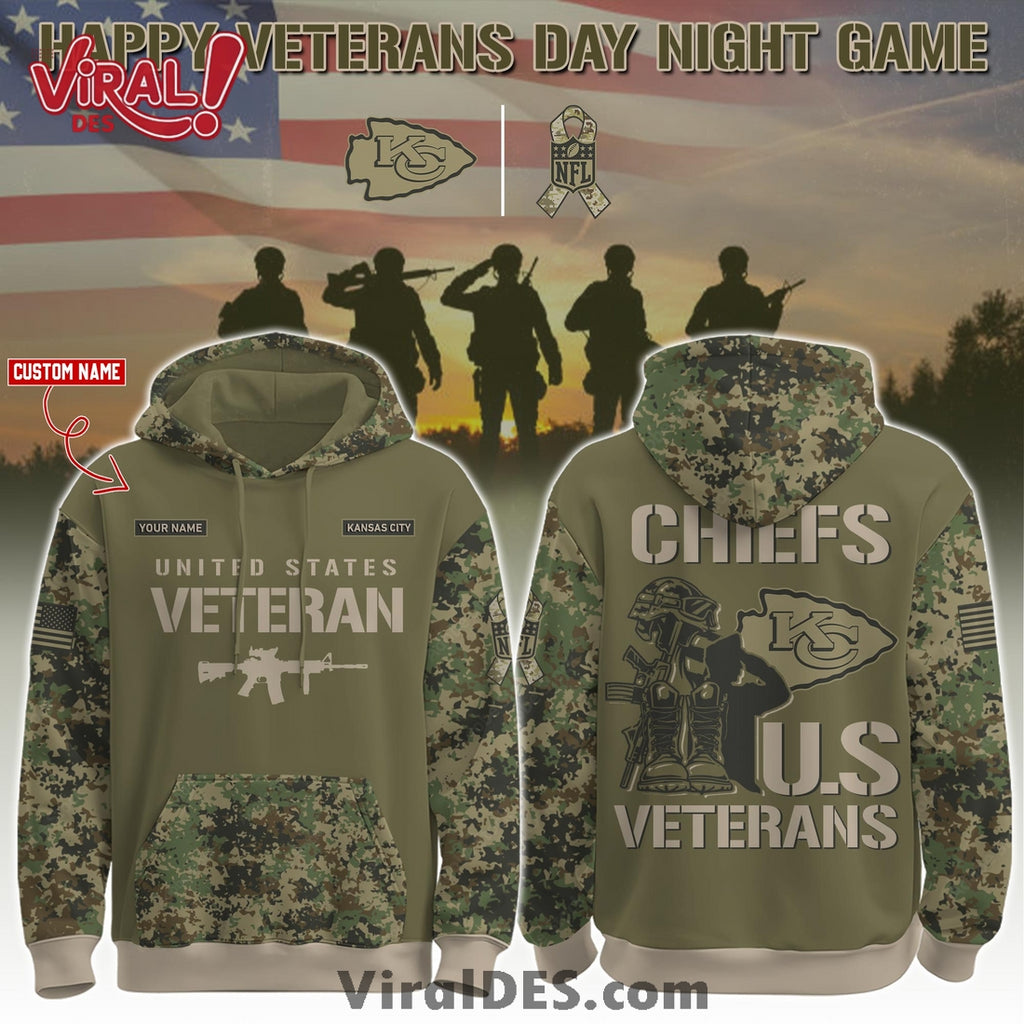 Kansas City Chiefs Veteran Day 2025 Hoodie Limited Edions