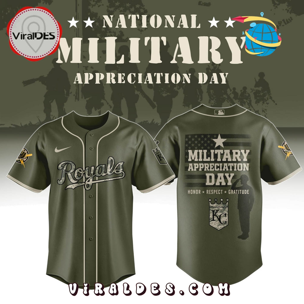 Kansas City Royals MLB Military Appreciation Day Baseball Jersey