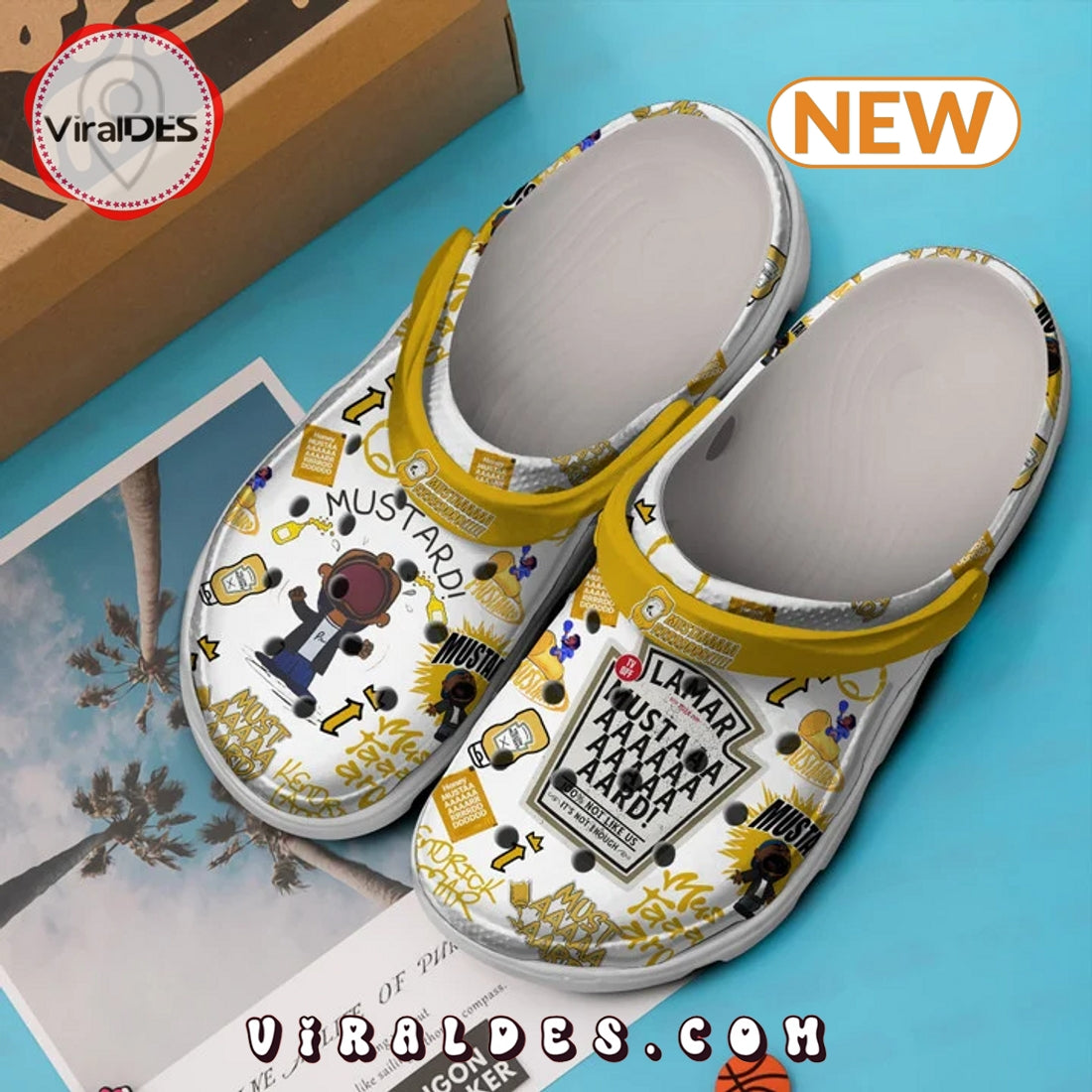Kendrick Lamar Mustard Crocs Clogs