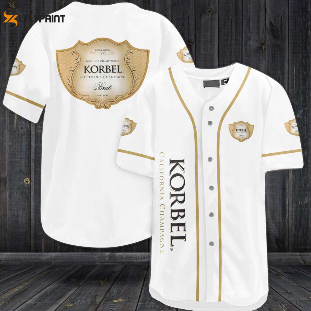 Korbel California Champagne All Over Print Unisex Baseball Jersey - lylyprint.com