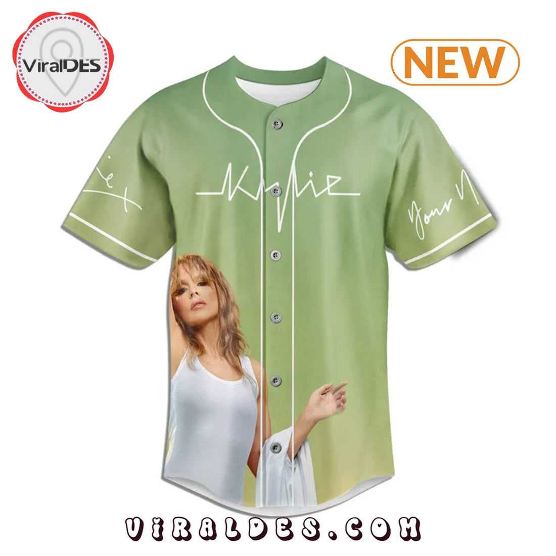 Kylie Minogue Custom Baseball Jersey