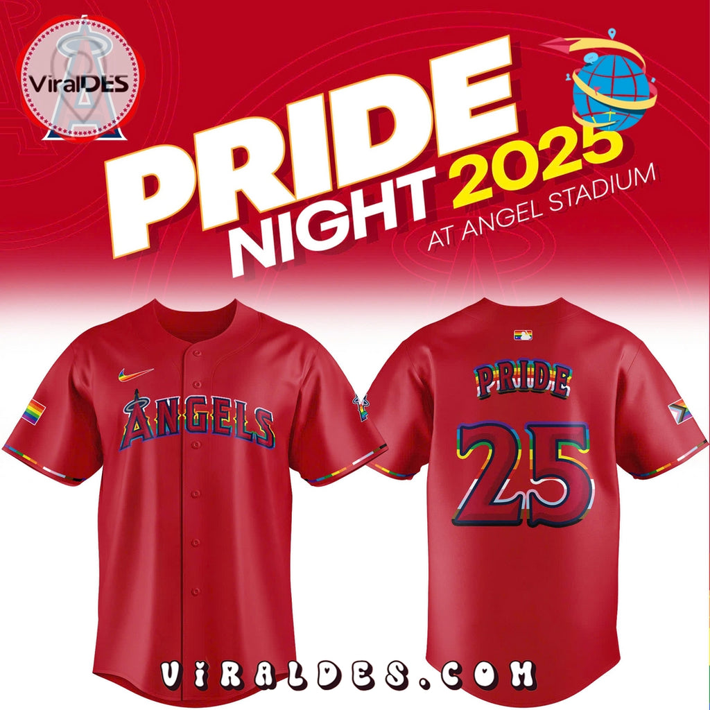LA Angels Pride Night Special Edition Baseball Jersey 2025