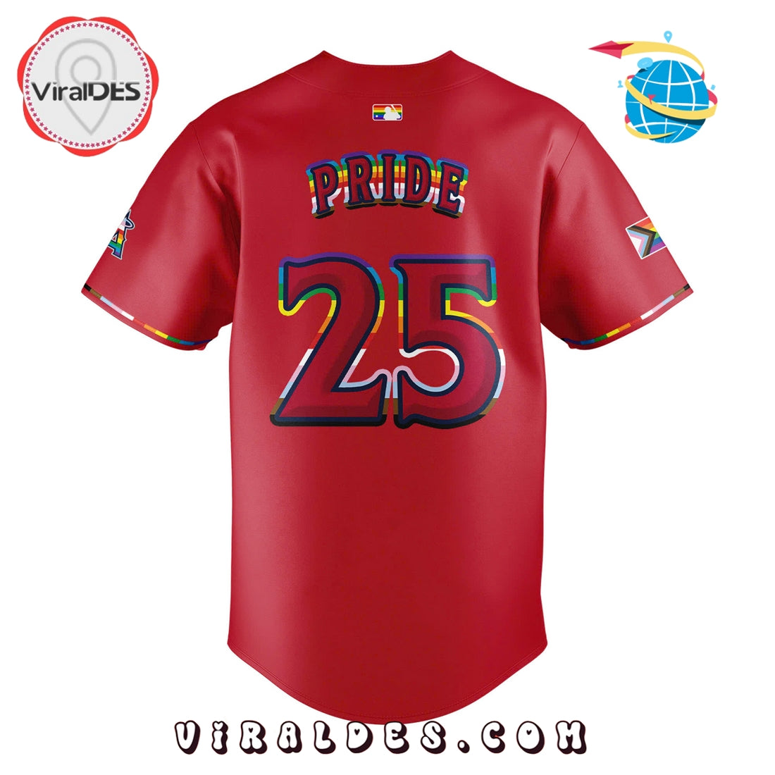 LA Angels Pride Night Special Edition Baseball Jersey 2025