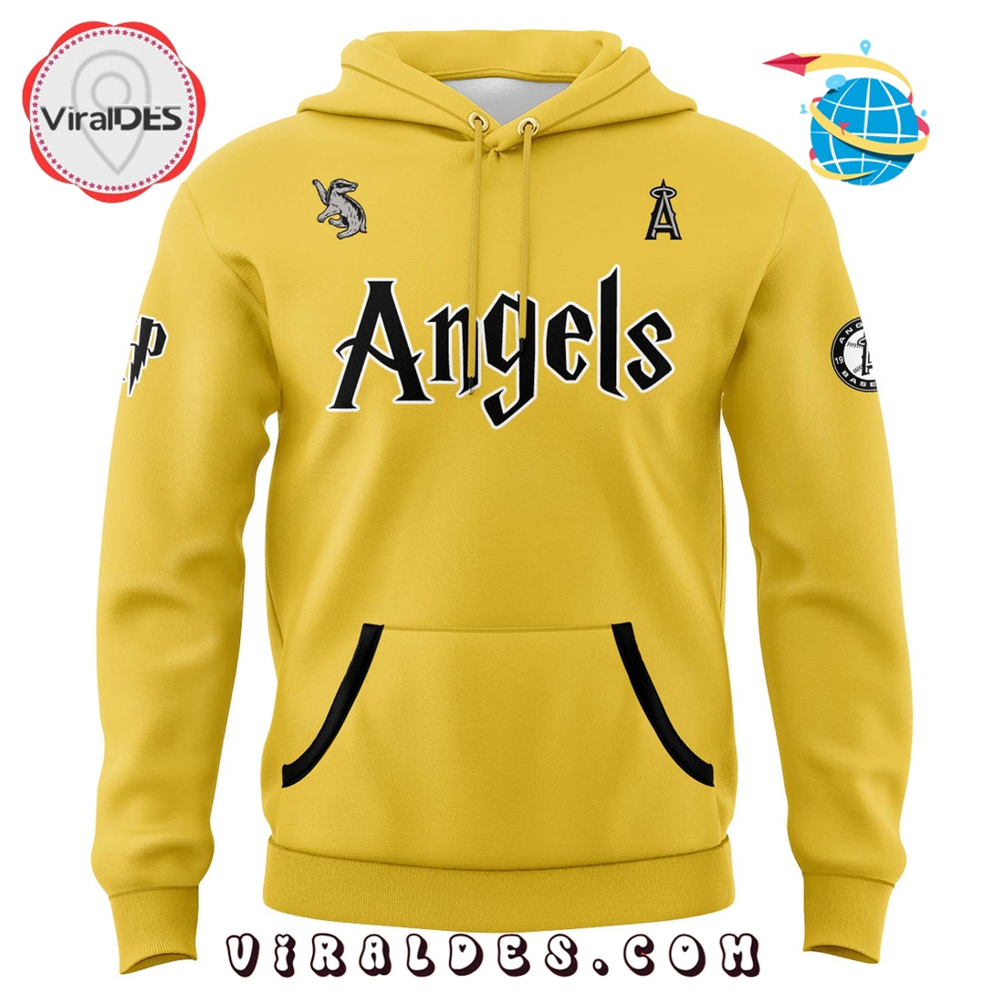 LA Angels x Hufflepuff House Hoodie 2025