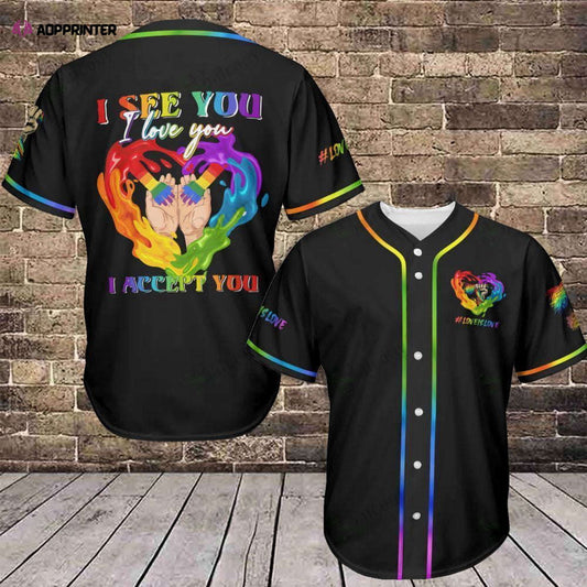 LGBT Pride Baseball Jersey 330 - Baseball Tee for All-Inclusive Sports Enthusiasts - Aopprinter