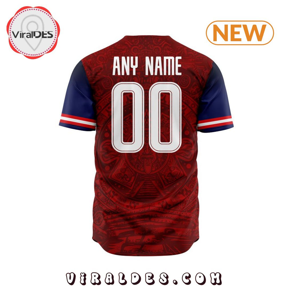 LIGA MX Atletico San Luis Aztec Custom Design Baseball Jersey