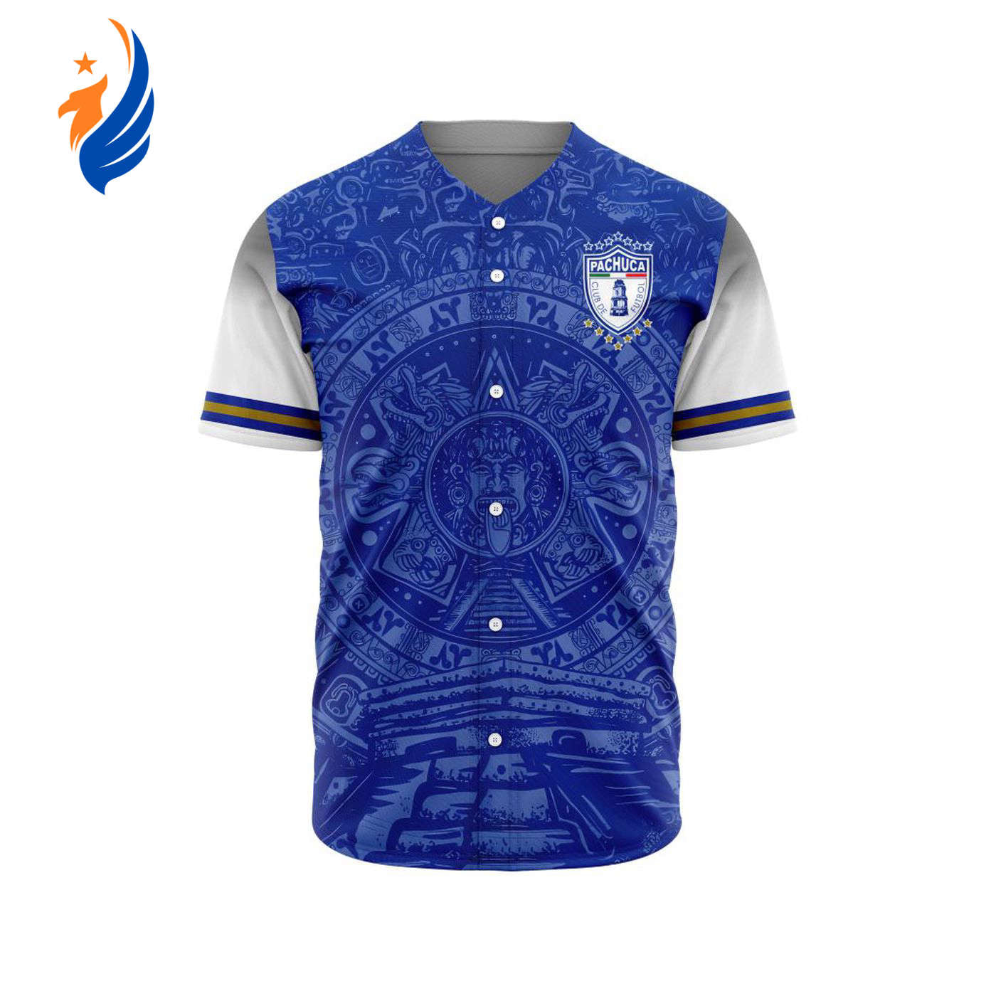 LIGA MX C.F. Pachuca Special Aztec Design Baseball Jersey Gift for Men Women - Bafud T-Shirts, Hoodie, Sweatshirt (Image 1)