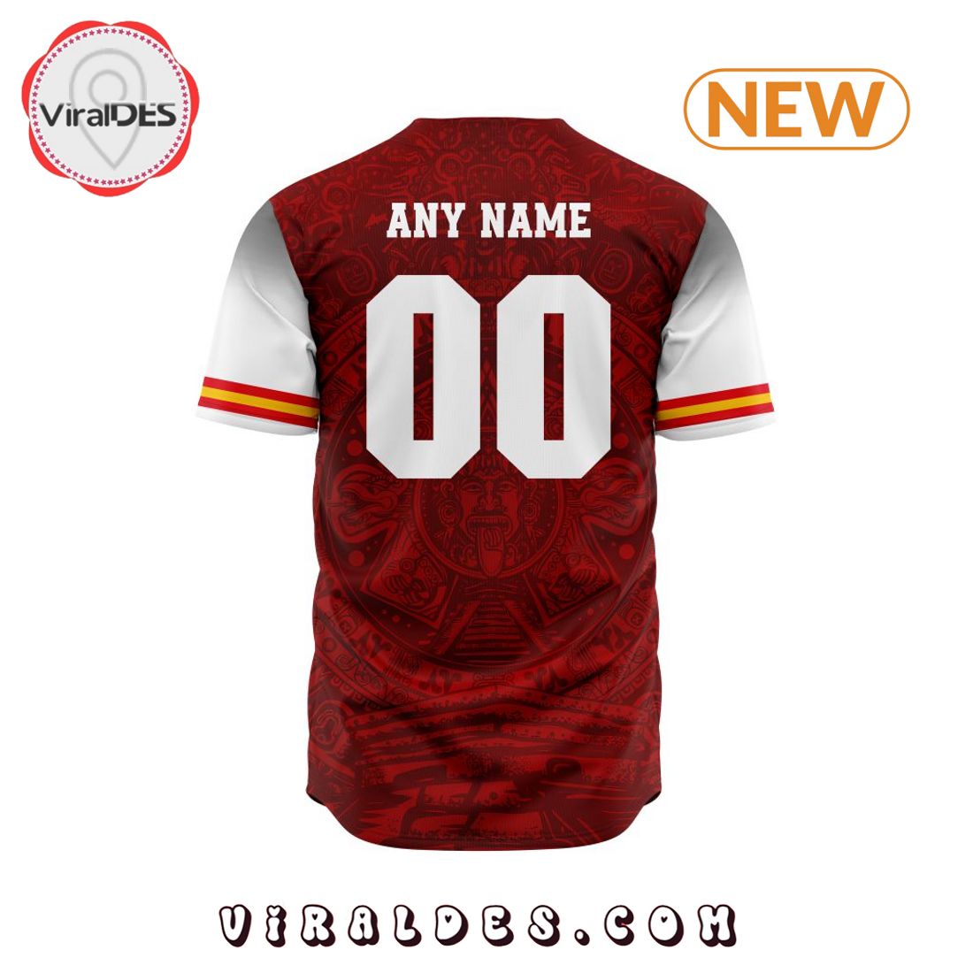 LIGA MX Club Necaxa Aztec Custom Design Baseball Jersey