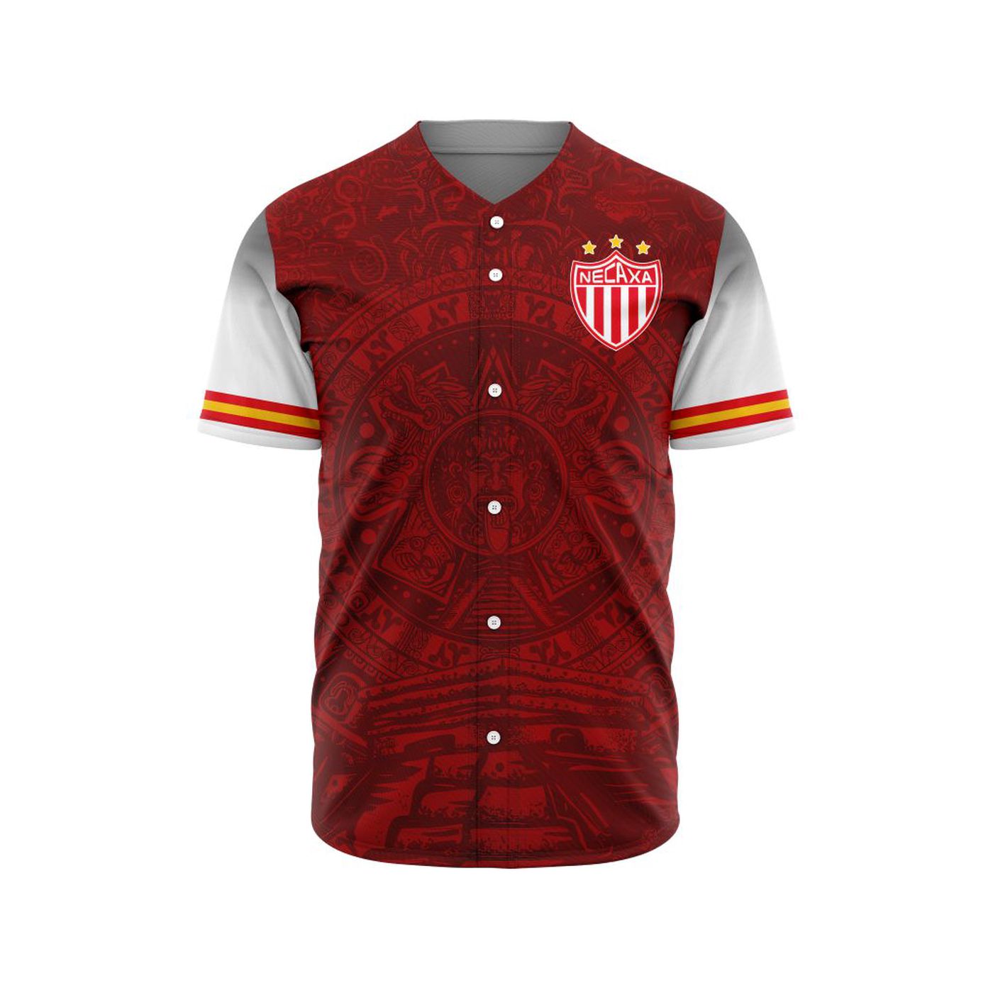 LIGA MX Club Necaxa Special Aztec Design Baseball Jersey Gift for Men Women - Bafud T-Shirts, Hoodie, Sweatshirt (Image 2)