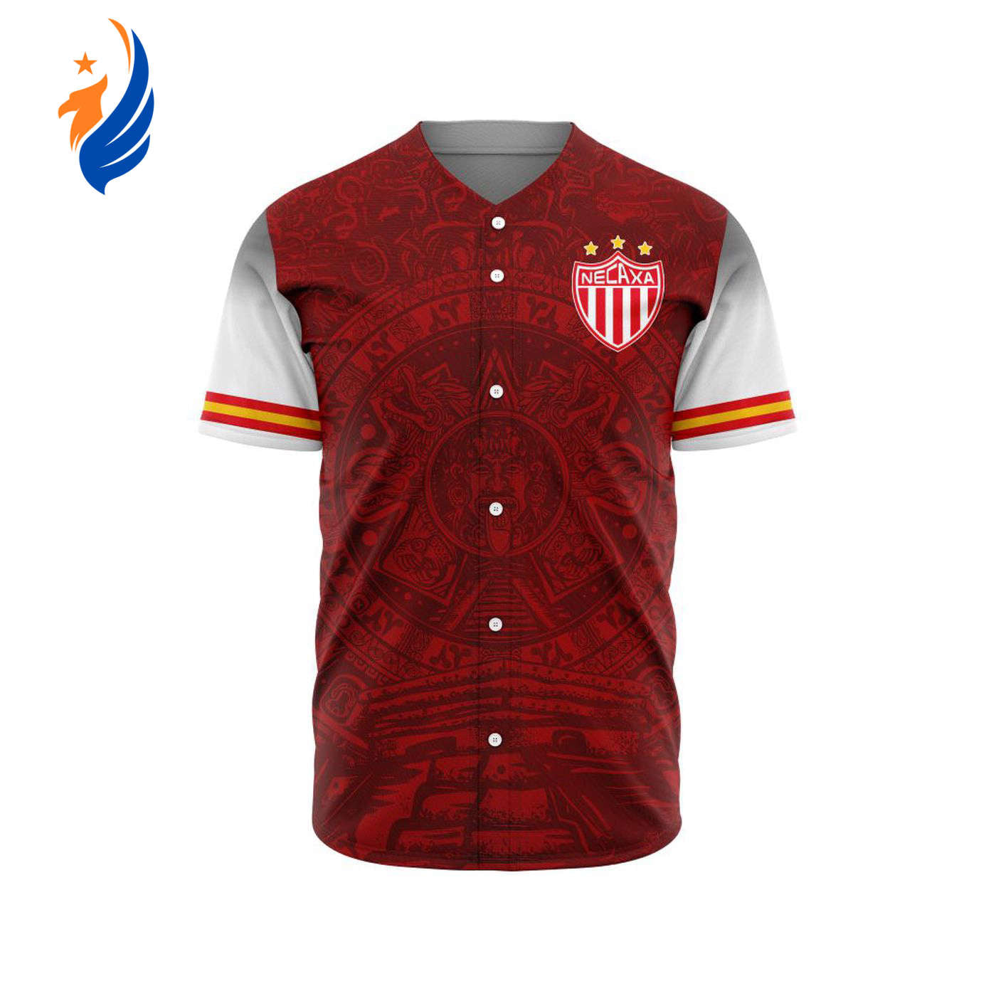 LIGA MX Club Necaxa Special Aztec Design Baseball Jersey Gift for Men Women - Bafud T-Shirts, Hoodie, Sweatshirt (Image 1)