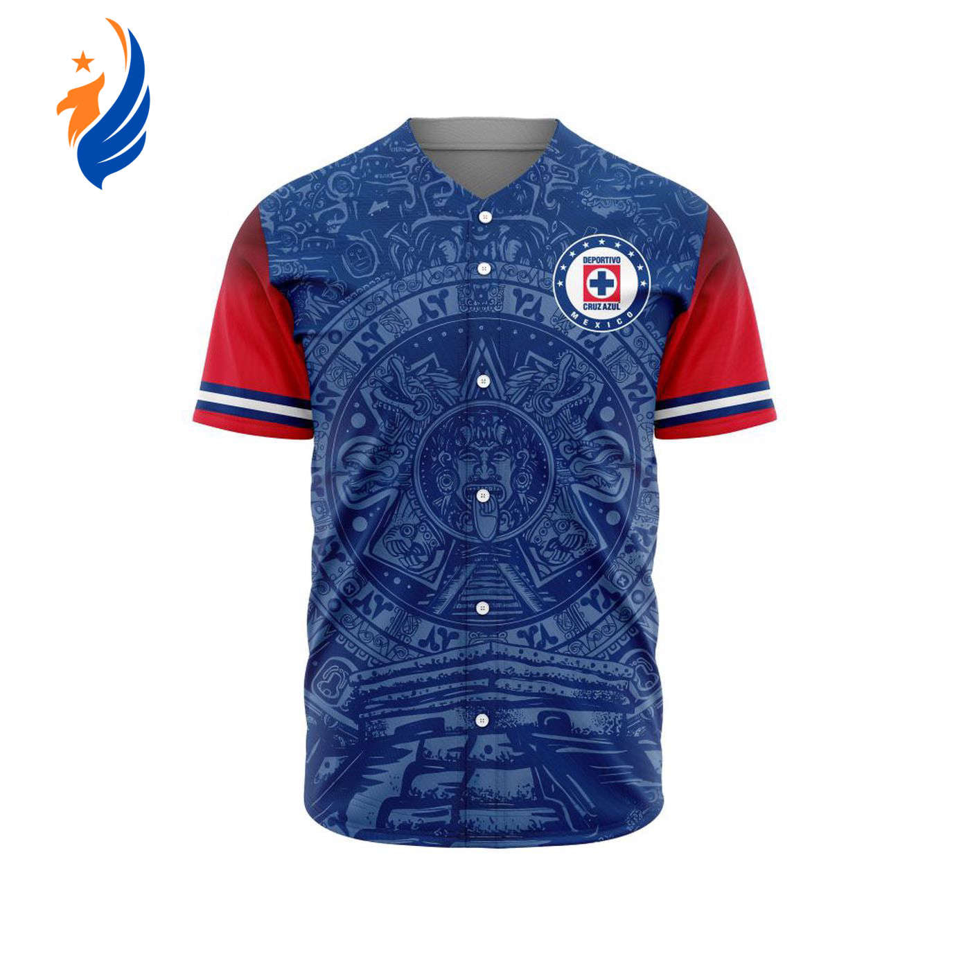 LIGA MX Cruz Azul Special Aztec Design Baseball Jersey Gift for Men Women - Bafud T-Shirts, Hoodie, Sweatshirt (Image 1)