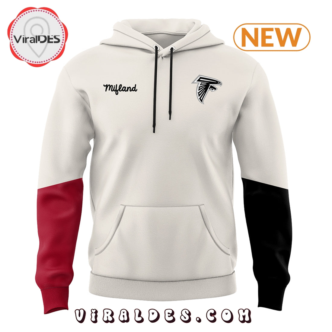 Limited Edition Atlanta Falcons x Mifland White Hoodie