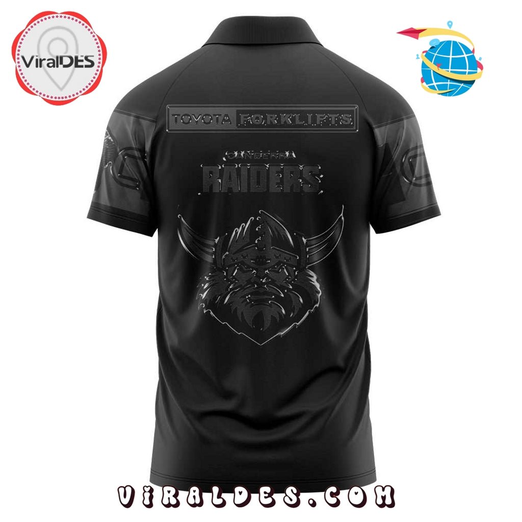 Limited Edition Canberra Raiders Back In Black Polo