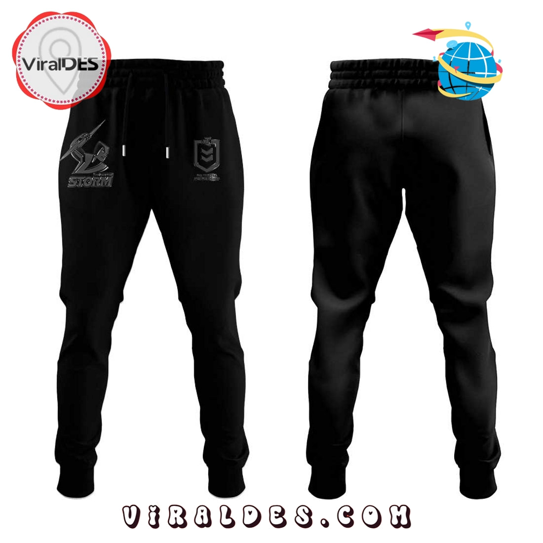 Limited Edition Melbourne Storm Back In Black Hoodie And Pants