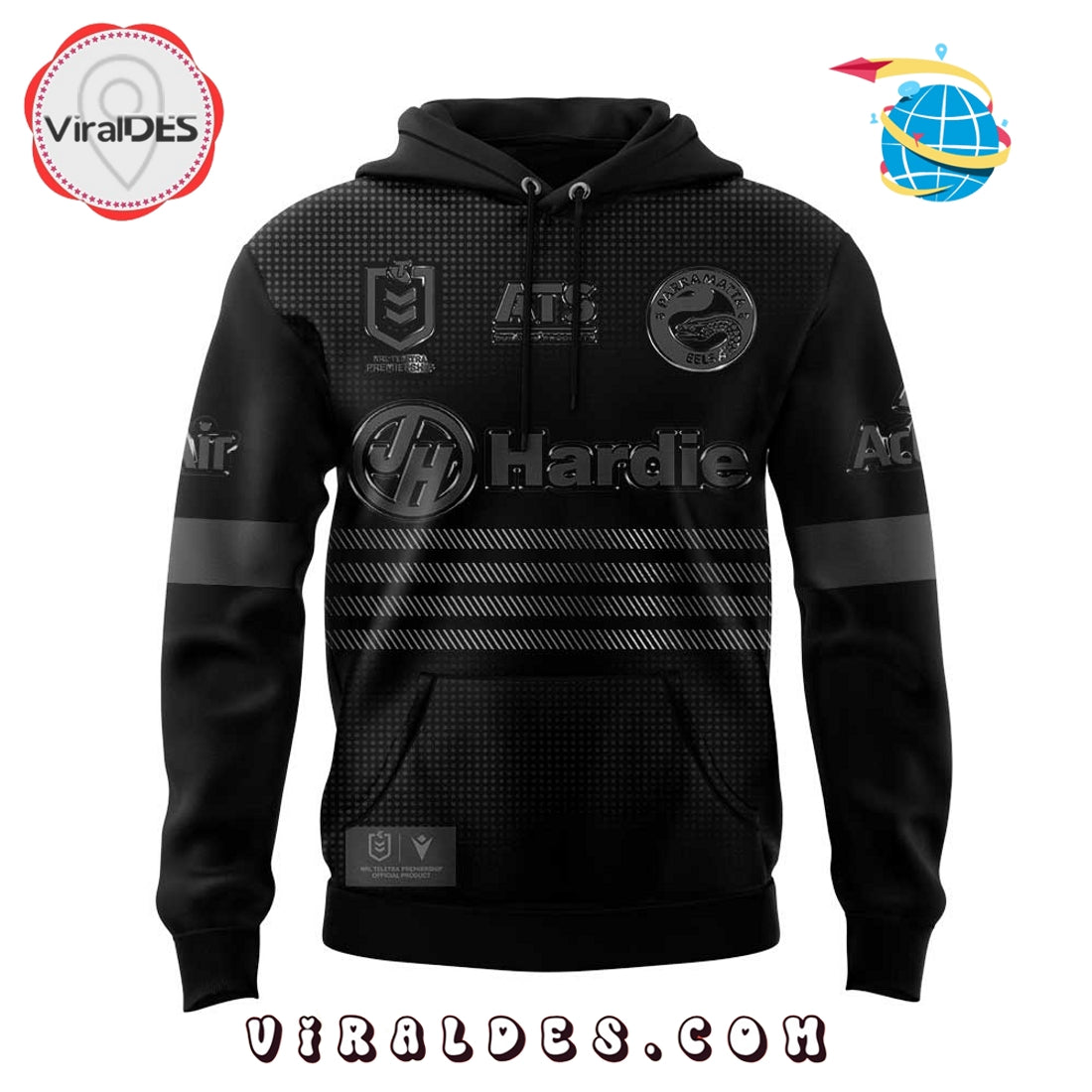 Limited Edition Parramatta Eels Back In Black Hoodie And Pants