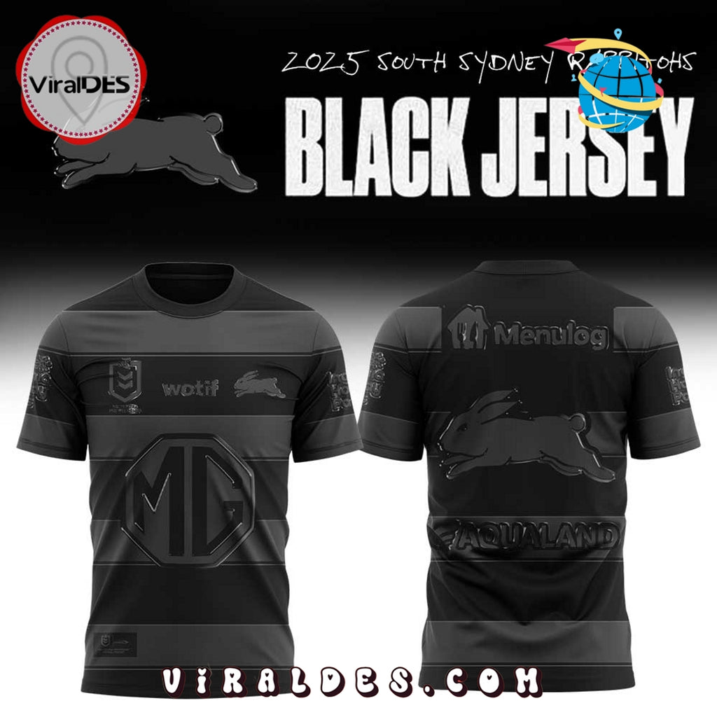 Limited Edition South Sydney Rabbitohs Back In Black Hoodie