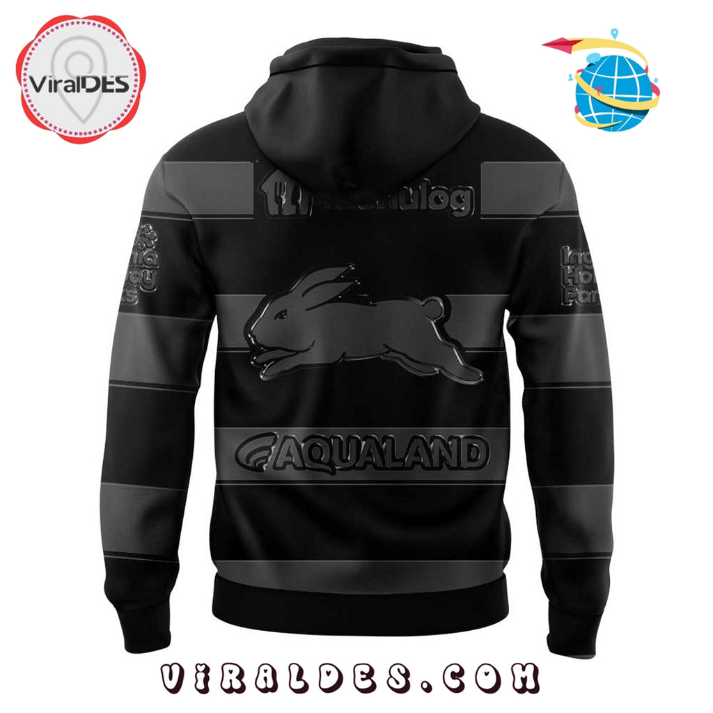 Limited Edition South Sydney Rabbitohs Back In Black Hoodie