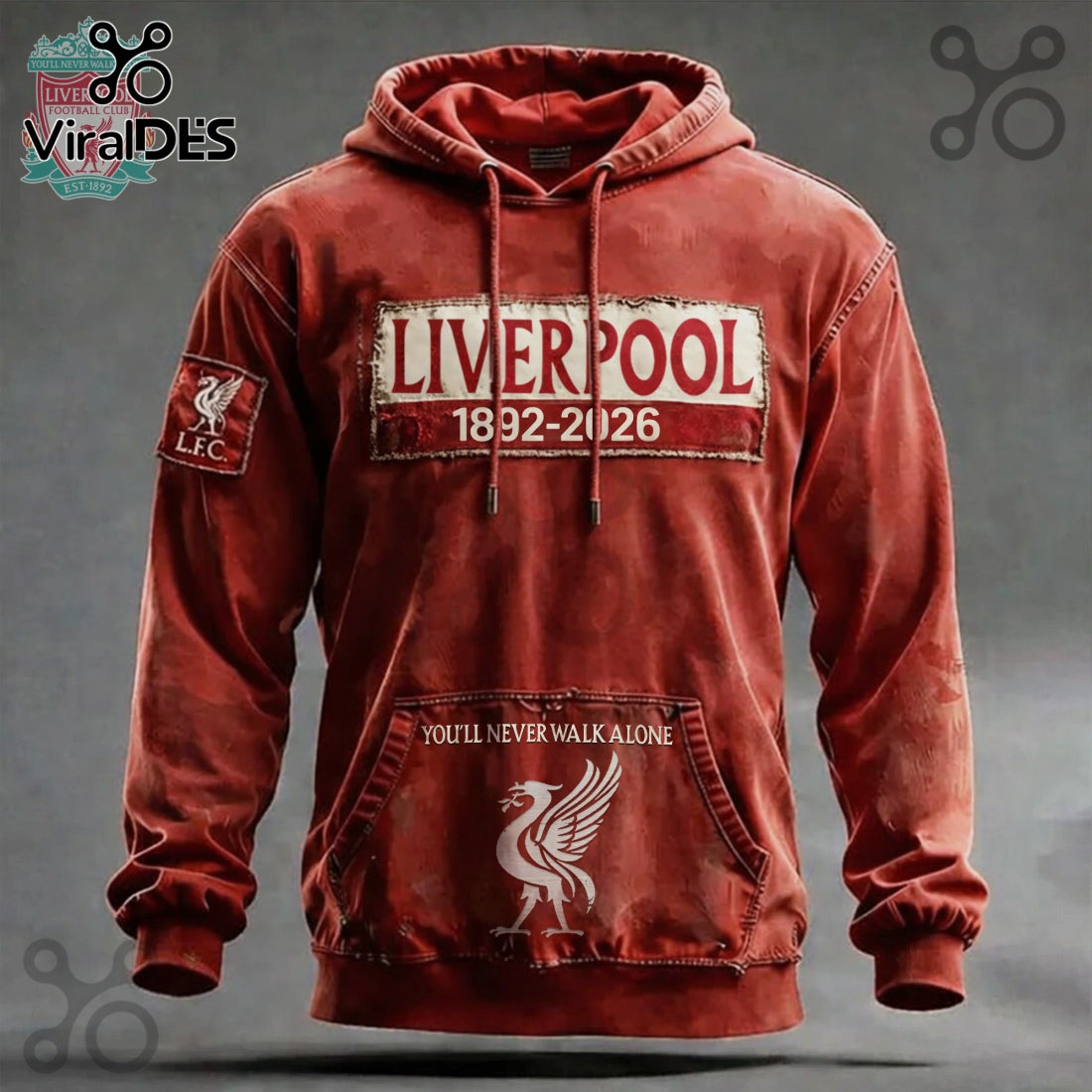 Liverpool FC 1892-2026 Anniversary Premium Graphic Hoodie