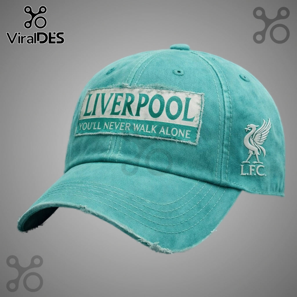 Liverpool FC Vintage Distressed Design Football Team Fan Cap
