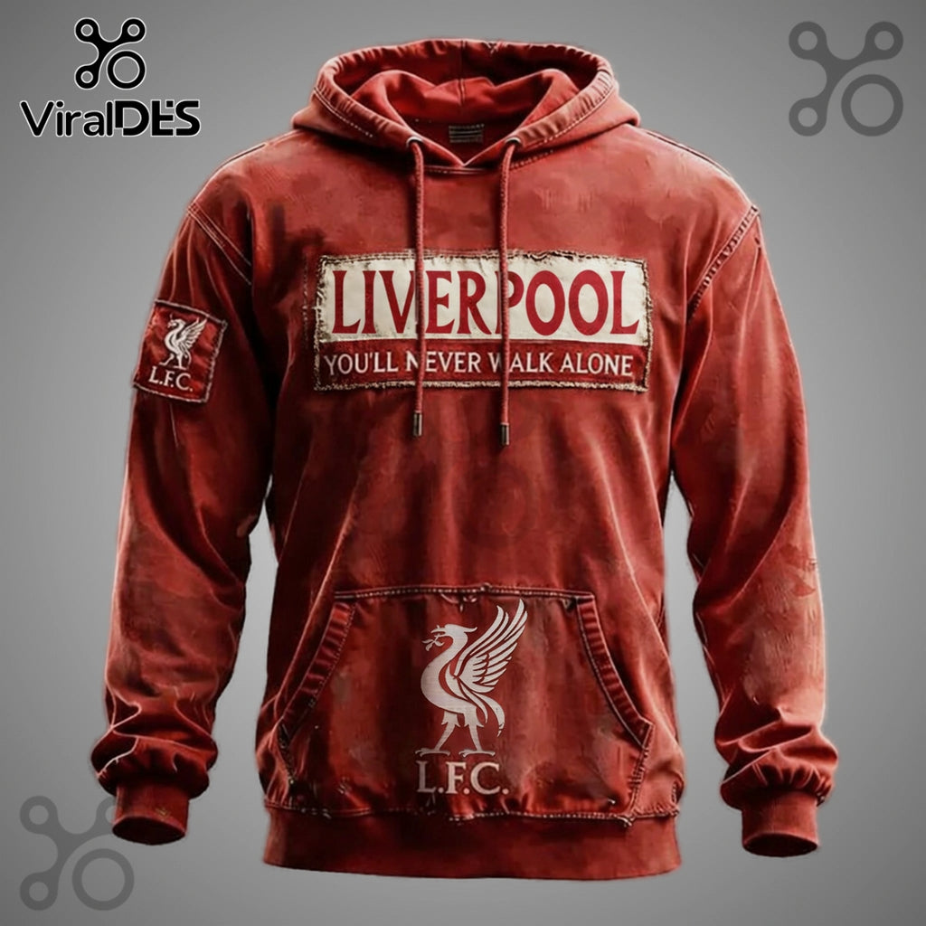 Liverpool FC You’ll Never Walk Alone Premium Graphic Hoodie