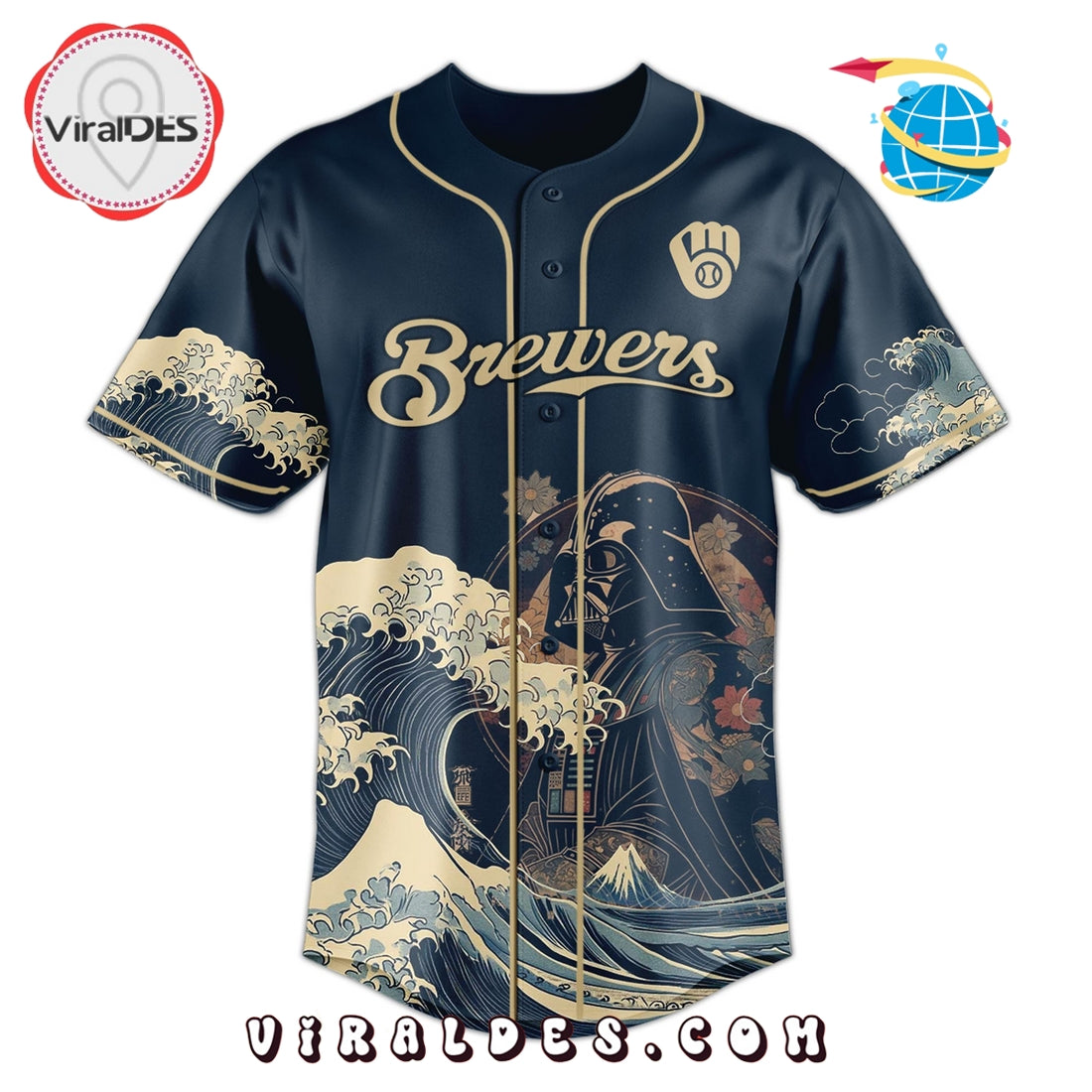 Lord Vader x Brewers 2025 Japan Edition Baseball Jersey