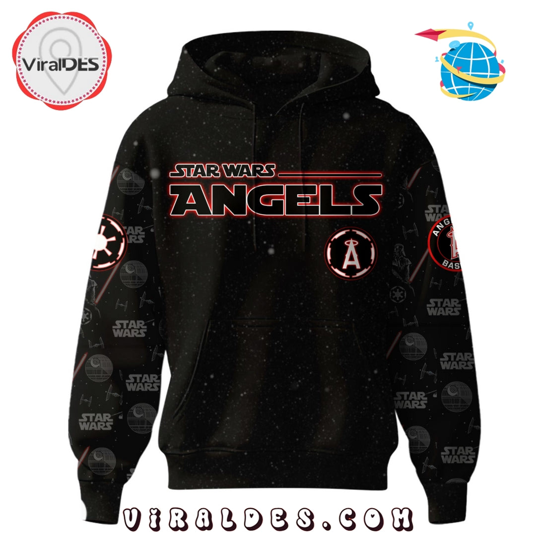 Los Angeles Angels MLB x Star War Night Hoodie, Jogger, Cap