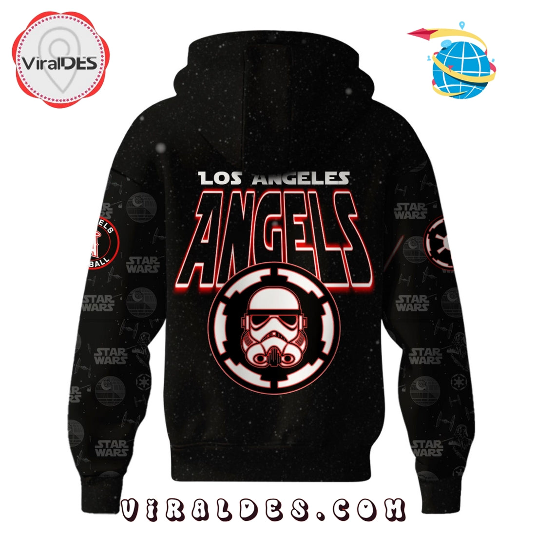Los Angeles Angels MLB x Star War Night Hoodie, Jogger, Cap