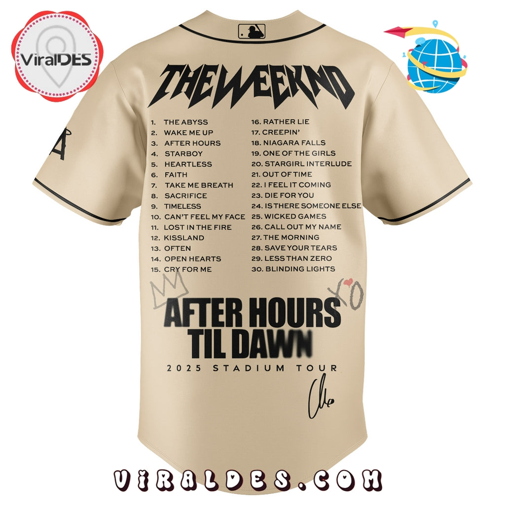 Los Angeles Angels x The Weeknd After Hours Til Dawn Baseball Jersey