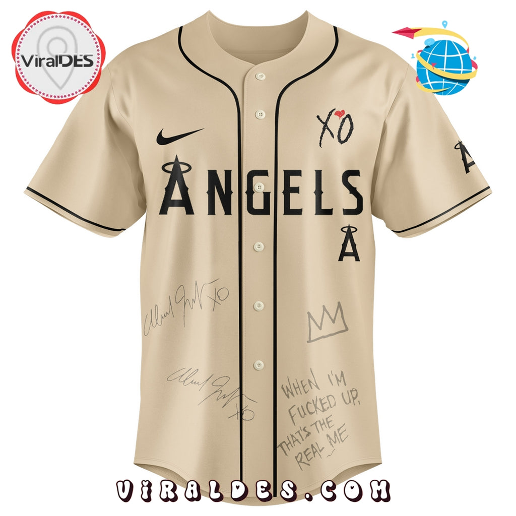 Los Angeles Angels x The Weeknd After Hours Til Dawn Baseball Jersey