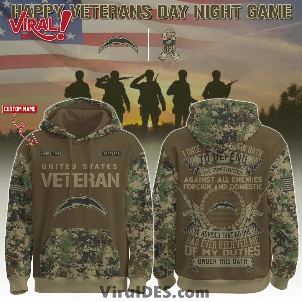 Los Angeles Chargers Salute to Service Limited Editions Hoodie