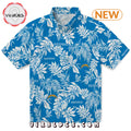 Los Angeles Chargers Tropical Leaf Hawaiian Shirt