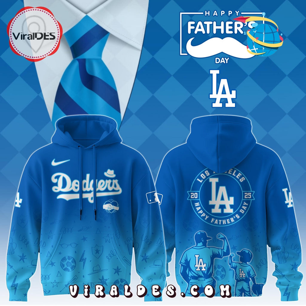 Los Angeles Dodgers 2025 Father’s Day Hoodie, Long Pants