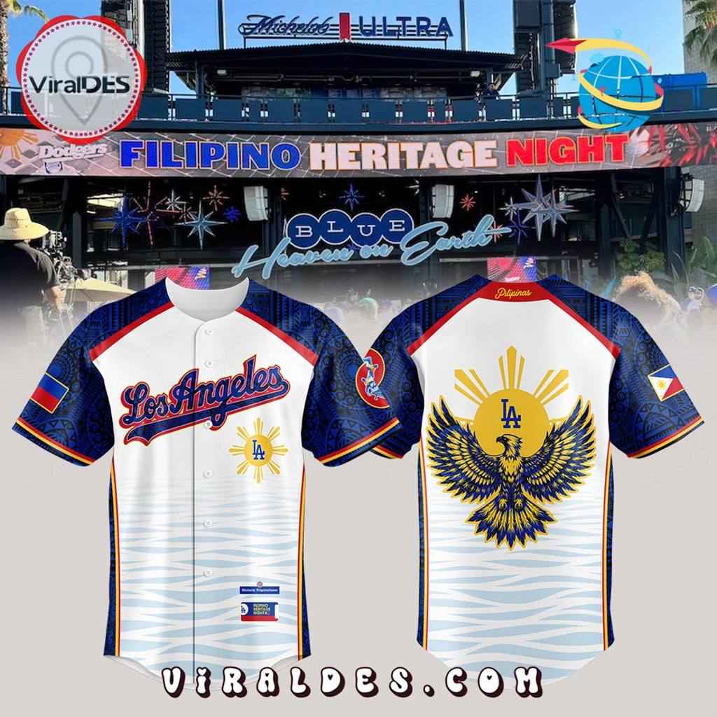 Los Angeles Dodgers 2025 Filipino Heritage Night Baseball Jersey