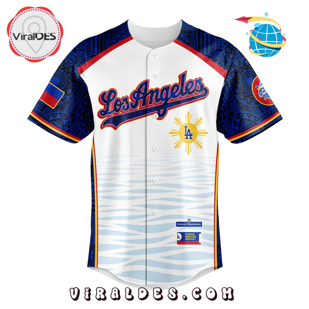 Los Angeles Dodgers 2025 Filipino Heritage Night Baseball Jersey
