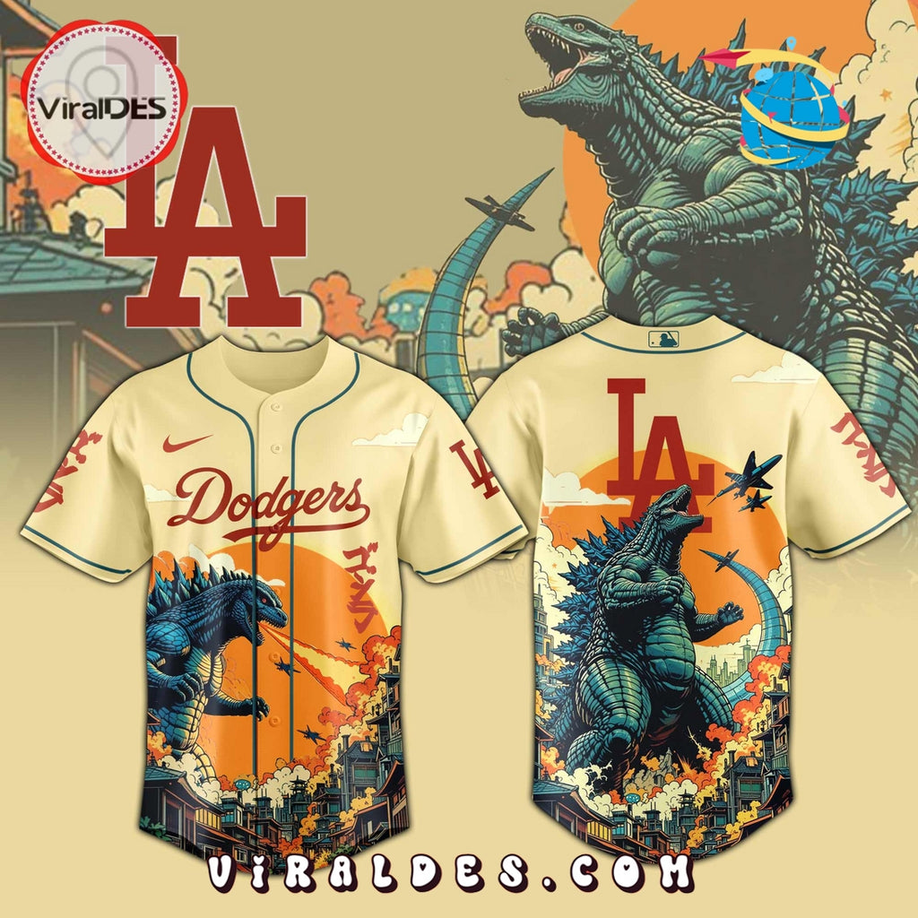 Los Angeles Dodgers 2025 Godzilla Limited Edition Jersey