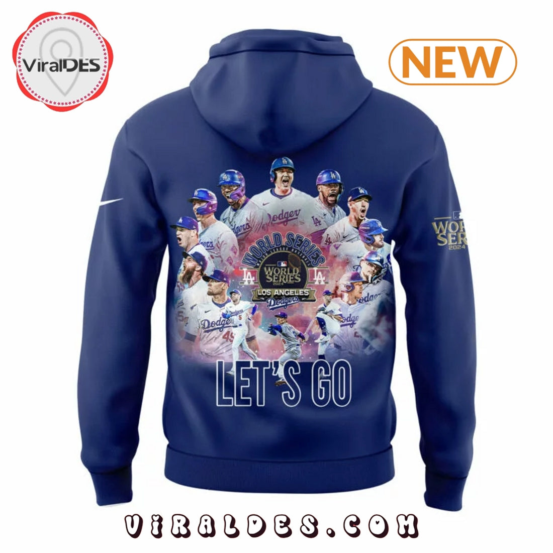 Los Angeles Dodgers ’47 Royal 2024 World Series Hoodie, Jogger, Cap