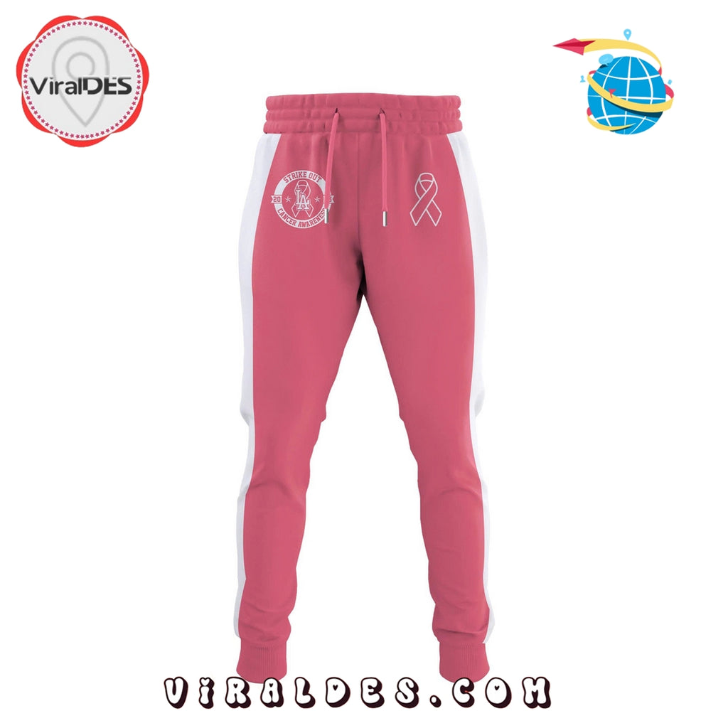 Los Angeles Dodgers Everybody vs Cancer Awareness Hoodie, Long Pants
