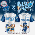 Los Angeles Dodgers MLB Bluey And Bingo 2025 Baseball Jersey