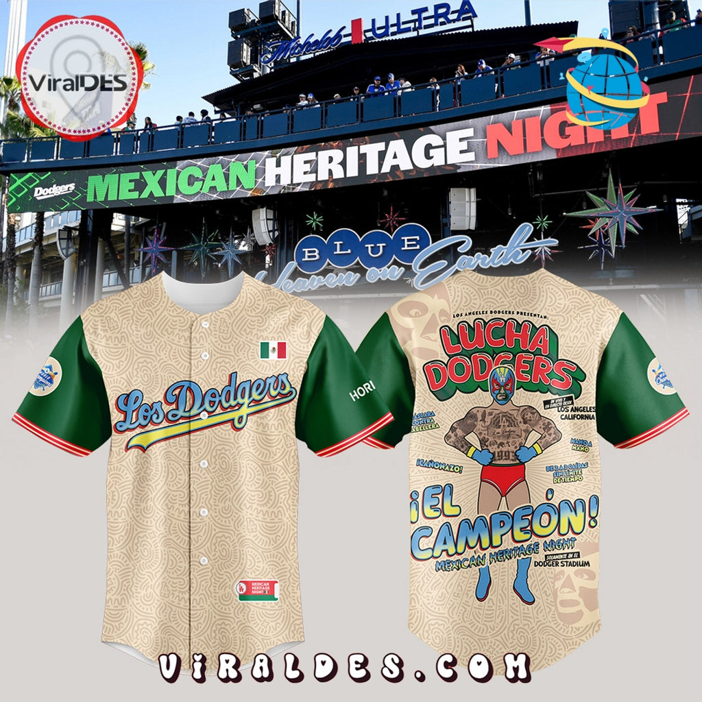 Los Angeles Dodgers MLB Mexican Heritage Night Baseball Jersey