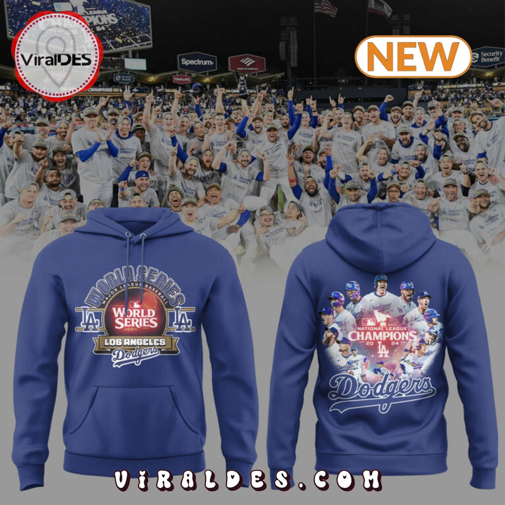 Los Angeles Dodgers Navy 2024 Champions Hoodie