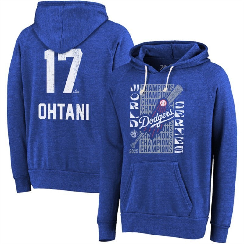 los angeles dodgers #17 shohei ohtani royal 2025 world series champions name &2