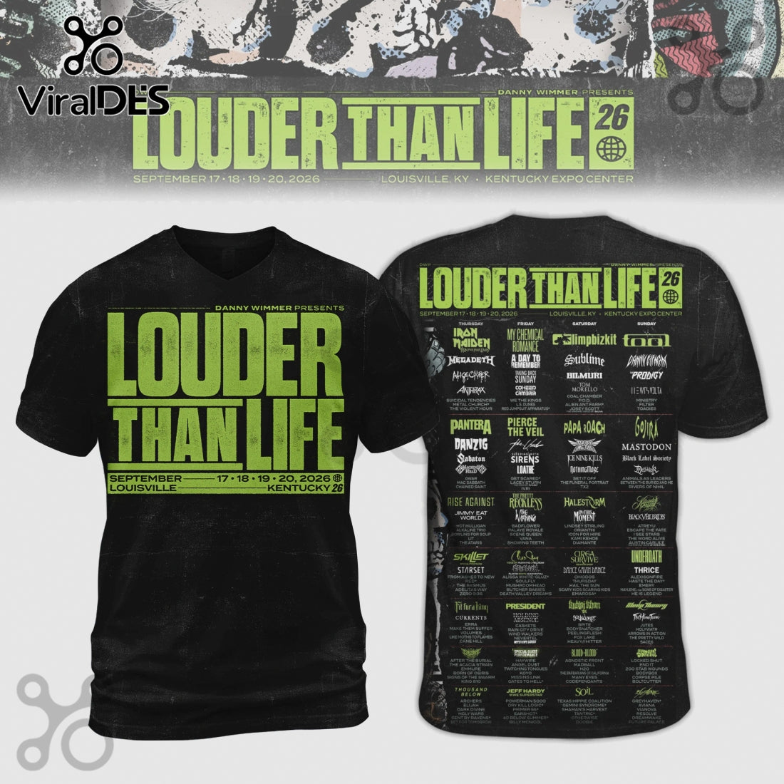 Louder Than Life Festival 2026 Lineup Shirt