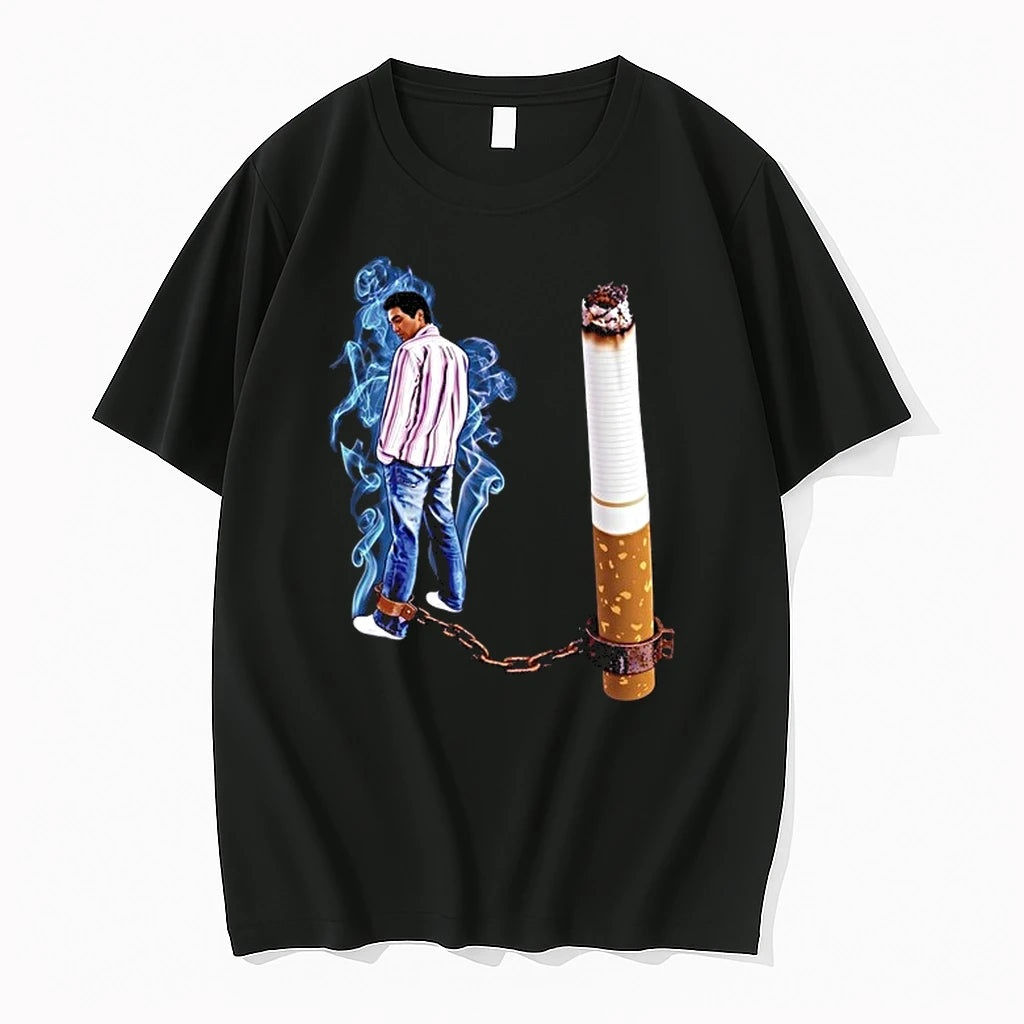 Man Chained To Cigarette Smoking Addiction Meme 0 Tshirts Sweater