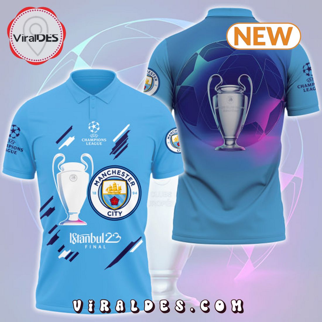 Manchester City Premier League Polo Shirt