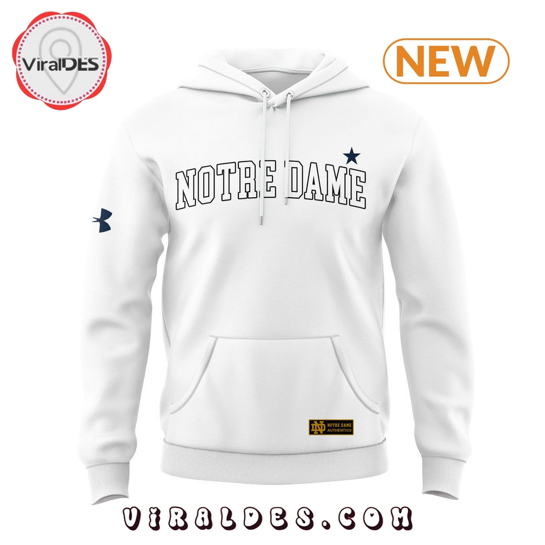 Marcus Freeman Notre Dame Fighting White Hoodie, Jogger, Cap