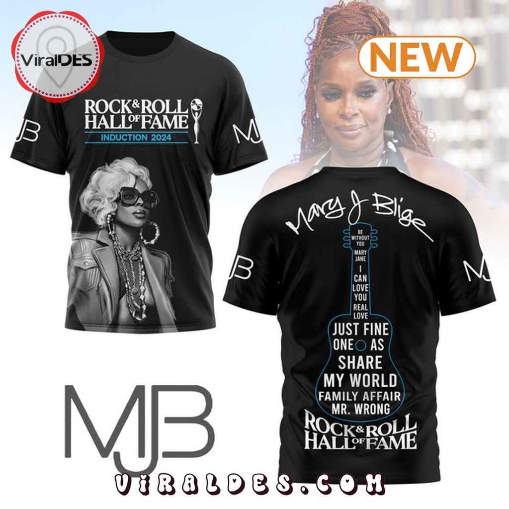 Mary J. Blige – Rock & Roll Hall of Fame Black Shirt