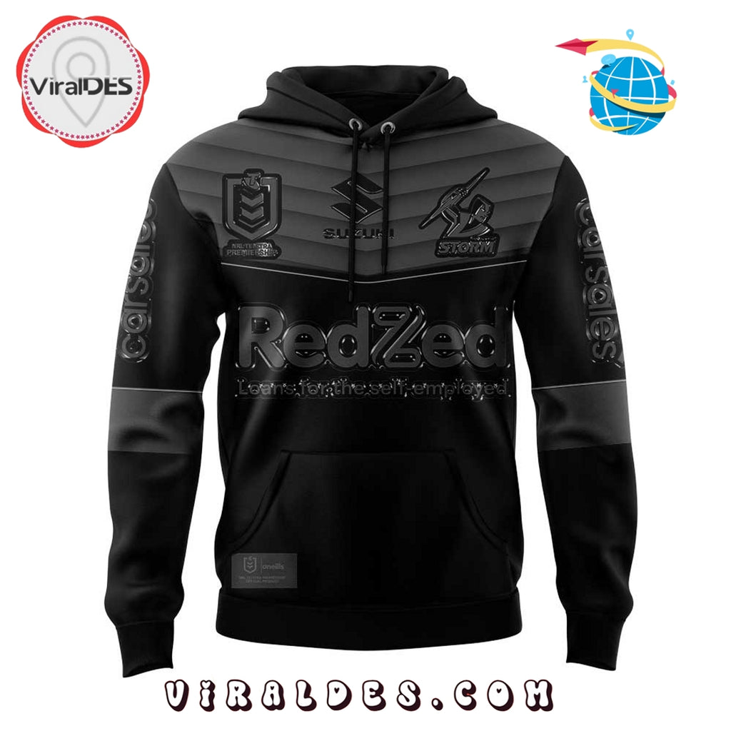 Melbourne Storm Back In Black Limited Edition Hoodie